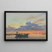 Zonsondergang op de lagune van Venetië - Edward William Cooke — ingelijst kunstwerk aan de muur