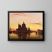 Venetië, Santa Maria della Salute bij zonsondergang - Edward William Cooke — ingelijst kunstwerk aan de muur