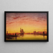 Venise, een avond in november in de lagune - Edward William Cooke — ingelijst kunstwerk aan de muur
