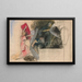 Studie van compositie voor De Zeven Hoofdzonden in de serie fresco's De Zoektocht naar de Heilige Graal in de openbare bibliotheek van Boston - Edwin Austin Abbey — ingelijst kunstwerk aan de muur