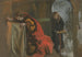 Hamlet Nu zou ik het kunnen doen Acte III Scène 3 Hamlet - Edwin Austin Abbey — weergave van het kunstwerk
