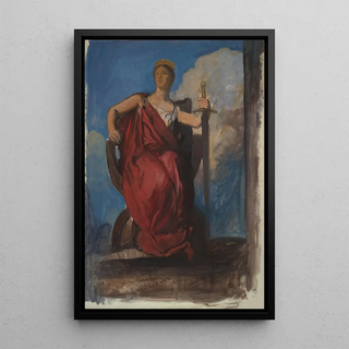 Edwin Austin Abbey - Study for figure of The Genius of Pennsylvania in The Apotheosis of Pennsylvania.webp