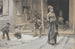 met trots op zijn voorhoofd - Edwin Austin Abbey — weergave van het kunstwerk