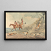 Fox Hunt near Death - Edwin Cooper — framed artwork on a wall
