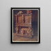 Gegraveerd Bourgognes kast - Edwin Foley — ingelijst kunstwerk aan de muur