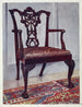 Fauteuil en mahonie stijl Chippendale - Edwin Foley — weergave van het kunstwerk