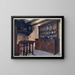 buffet in walnoothout uit Wales - Edwin Foley — ingelijst kunstwerk aan de muur