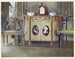 Commode en geschilderde stoelen - Edwin Foley — weergave van het kunstwerk