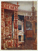 Bed Queen Anne commode op poot Chandelier in hout - Edwin Foley — weergave van het kunstwerk