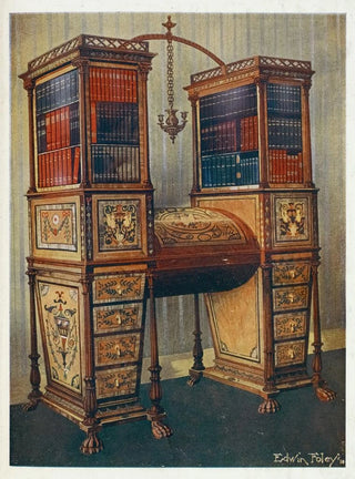 Edwin Foley - The sisters inlaid double secrtaire and bookcase cabinet.webp