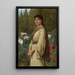 Oriental Lily Painting - Edwin Long — framed artwork on a wall