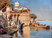 Le long des ghâts de Mathura - Edwin Lord Weeks — weergave van het kunstwerk