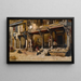 Marchands le long d'une rue à Bombay - Edwin Lord Weeks — ingelijst kunstwerk aan de muur