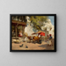 Meisjes van nautche en gharry in Ahmedabad - Edwin Lord Weeks — ingelijst kunstwerk aan de muur