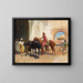 Verkoper van Perzische paarden in Bombay - Edwin Lord Weeks — ingelijst kunstwerk aan de muur