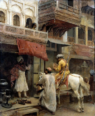 Edwin Lord Weeks - Street Scene in India.webp