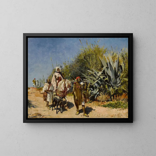 La Processie - Edwin Lord Weeks — ingelijst kunstwerk aan de muur