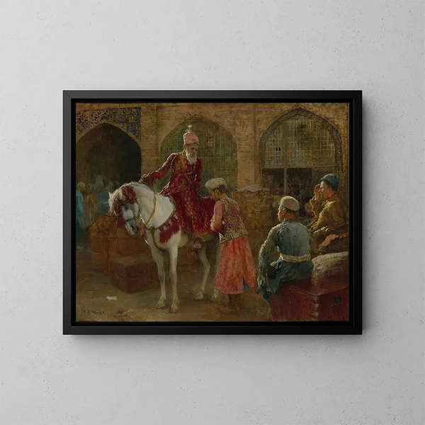 De grote vizier - Edwin Lord Weeks — ingelijst kunstwerk aan de muur