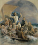 De Christus ontketent een storm - Eero Järnefelt — weergave van het kunstwerk