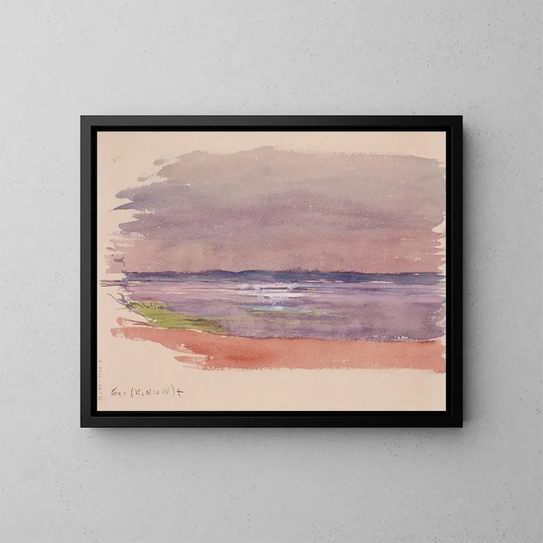 Lac of zeelandschap - Eero Järnefelt — ingelijst kunstwerk aan de muur
