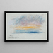 Studie van de wolken bij schemering - Eero Järnefelt — ingelijst kunstwerk aan de muur