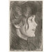 Portret van een jonge vrouw - Eero Järnefelt — weergave van het kunstwerk