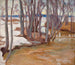 overstromingsprint in de lente aan Tuusulanjärvi - Eero Järnefelt — weergave van het kunstwerk
