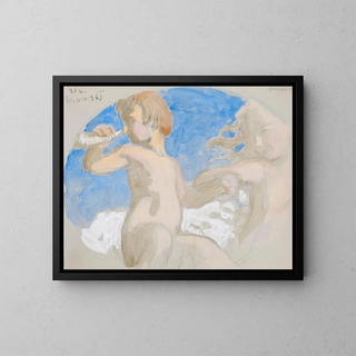 Zonder titel - Eero Järnefelt — ingelijst kunstwerk aan de muur