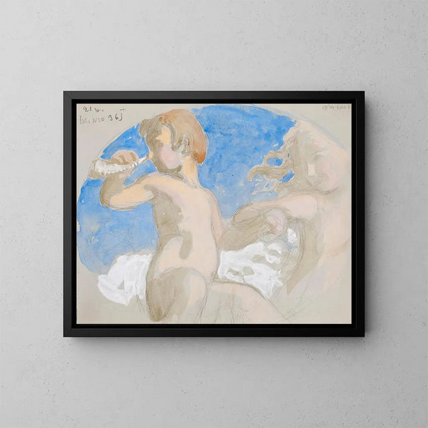Zonder titel - Eero Järnefelt — ingelijst kunstwerk aan de muur