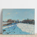 Reproductie van het schilderij Sneeuweffect in Louveciennes - Alfred Sisley