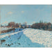 Reproductie van het schilderij Sneeuweffect in Louveciennes - Alfred Sisley