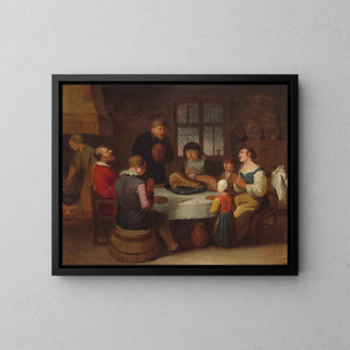 Egbert Van Heemskerck - Prayer before the meal.webp