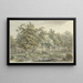 Landscape Painting of Eext, Drenthe Province - Egbert van Drielst — framed artwork on a wall