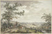 Landscape painting with pack donkeys near Hilversum - Egbert van Drielst — artwork view