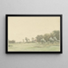 Landscape painting in the surroundings of Wageningen - Egbert van Drielst — framed artwork on a wall