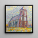 Kerk in Zoutelande - Piet Mondriaan — ingelijst kunstwerk aan de muur