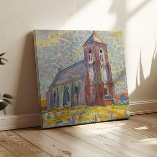 Eglise à Zoutelande - Piet Mondrian | Reproduction Tableau Décoration murale affiche copie