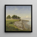 Church of Hjerup on the cliffs of Stevns, Zealand - P C Skovgaard — framed artwork on a wall