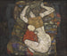 Jonge moeder - Egon Schiele — weergave van het kunstwerk