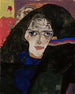 Vrouw in rouw - Egon Schiele — weergave van het kunstwerk