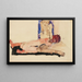 Koppel naakt - Egon Schiele — ingelijst kunstwerk aan de muur