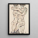 naaktmeisjes die elkaar kussen - Egon Schiele — ingelijst kunstwerk aan de muur