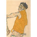 Autoportrait en gilet jaune 1914 - Egon Schiele — weergave van het kunstwerk