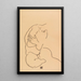 Reproductie van het schilderij Torso vrouwelijk zittend - Egon Schiele