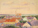 Uitzicht op de stad - Egon Schiele — weergave van het kunstwerk