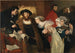Christian II ondertekenend de Uitvoeringsorde van Torben Oxe - Eilif Peterssen — weergave van het kunstwerk