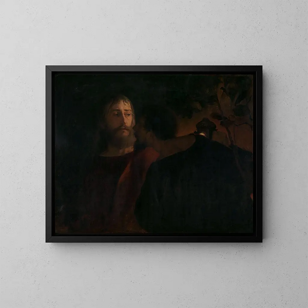 Judas Iscariote - Eilif Peterssen — ingelijst kunstwerk aan de muur
