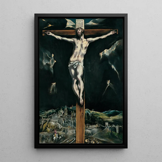 El Greco Domenikos Theotokopoulos - Christ Crucified With Toledo In The Background.webp