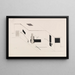 Der Prounenraum Feuille 5 van de I Kestnermappe Proun - El Lissitzky — ingelijst kunstwerk aan de muur