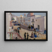Straatscène - Eleanor Harris — ingelijst kunstwerk aan de muur
